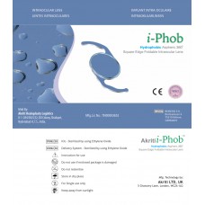 i-Phob Hydrophobic Aspheric 360* Square Edge Foldable Intra Ocular Lens